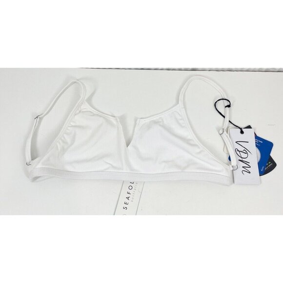 Seafolly + VDM 2 Piece Bikini Set Medium Revolve Stripe Red White Summer Beach - Picture 4 of 15